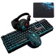 104 Keys Gaming Keyboard Waterproof design USB Wired Multimedia RGB Backlit and LED Gaming Headphone and 3200DPI LED Gaming Mouse Sets with Mouse Pad 104 Keys Gaming Keyboard Waterproof design USB Wired Multimedia RGB Backlit and LED Gaming Headphone and 3200DPI LED Gaming Mouse Sets with Mouse Pad