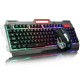 104 Keys USB Wired Backlit Mechanical Hand-feel Gaming Keyboard Mouse Mouse Pad Set