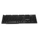 104 Keys USB Wired Colorful LED Orange Backlight Russian Language Luminous Mechanical Keyboard