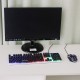 104 Keys USB Wired Gaming Keyboard 1000dpi Mouse Set Suspended Backlight External Game Keyboard with Mouse Pad for PC Computer Laptop