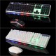 104 Keys USB Wired Gaming Keyboard and 2400 DPI Gaming Mouse Set RGB Backlight for Laptop Computer PC