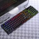 104 Keys USB Wired Gaming Keyboard and Mouse Set Waterproof Silent/Sound Changing Backlight Mouse for Computer Desktop Notebook
