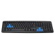 104 Keys Ultrathin Wired Waterproof Plug Keyboard for PC Game Office