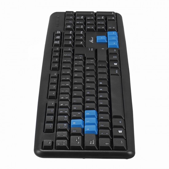 104 Keys Ultrathin Wired Waterproof Plug Keyboard for PC Game Office