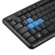 104 Keys Ultrathin Wired Waterproof Plug Keyboard for PC Game Office