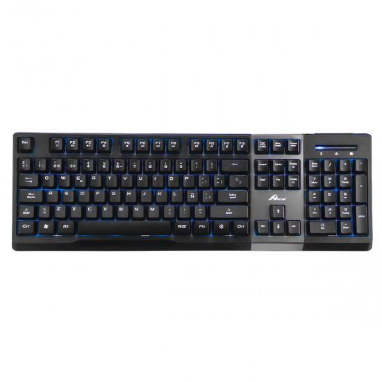 104 Keys Wired 3 Color Backlight 12 Multimedia Function Buttons Keyboard for Gaming Office