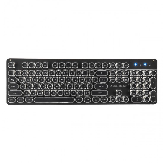 104Key RGB Mechanical Gaming Keyboard Retro Backlit Black shaft Gaming Keyboard