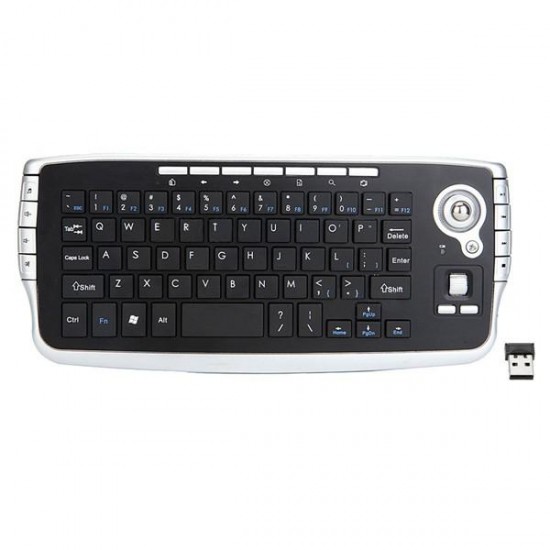 2.4G Mini Wireless Keyboard Multi-media Functional Trackball Air Mouse 2.4G Mini Wireless Keyboard Multi-media Functional Trackball Air Mouse
