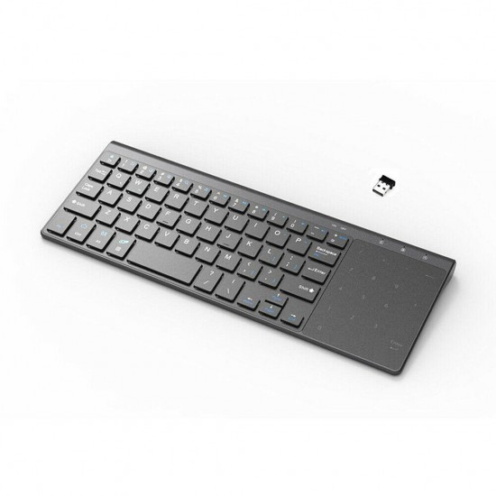 2.4G Ultrathin Mini Wireless Keyboard With Touch Pad for PC Android Smart TV Box PS3/4