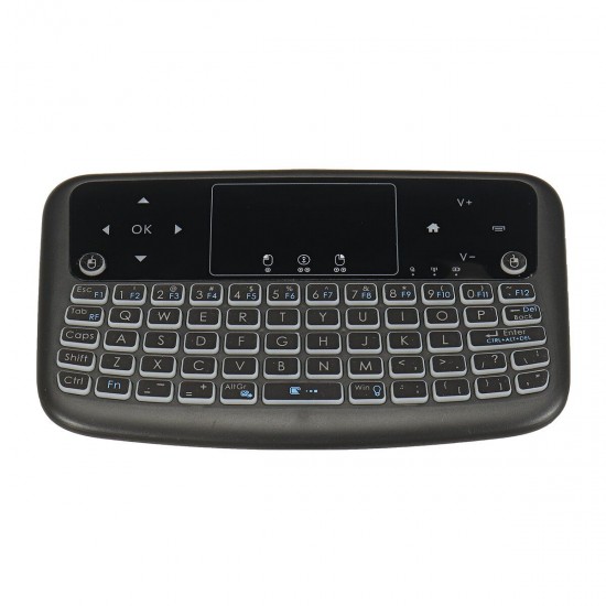 2.4G Wireless Keyboard Rechargeable Mini Touchpad 7 Colors Backlit Home Office Smart Keyboard for Android Smart TV PC PS3
