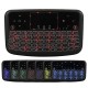 2.4G Wireless Keyboard Rechargeable Mini Touchpad 7 Colors Backlit Home Office Smart Keyboard for Android Smart TV PC PS3