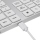 34 Keys USB Wired Aluminum Alloy Keyboard for PC Laptop Phone Oiffice