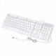 A879W Wired 3-color Adjustable Backlit Gaming Keyboard White