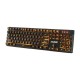 104 Keys Multi-Version Colorful Backlit Mute USB wired Gaming Keyboard