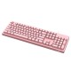 DKS100 104 keys USB Wired Monochromatic Light Gaming Keyboard for Desktop PC Computer Laptops