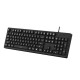 DKS100 104 keys USB Wired Monochromatic Light Gaming Keyboard for Desktop PC Computer Laptops