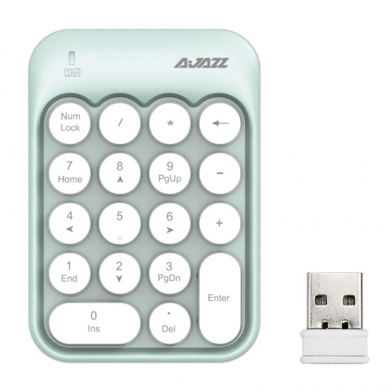 AK18 2.4GHz Wireless Numeric Keypad Mini Number Pad Keyboard for Laptop PC