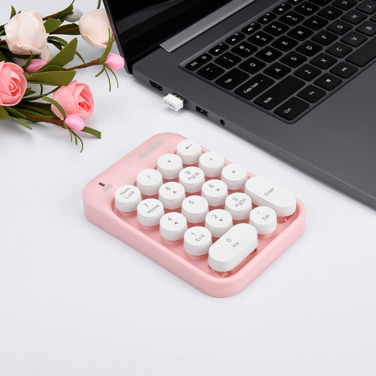 AK18 2.4GHz Wireless Numeric Keypad Mini Number Pad Keyboard for Laptop PC