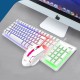KM100 Wired Mechanical Keyboard & Mouse Set 104 Keys USB Gaming Keyboard 800DPI 6 Buttons Mouse Home Office Ergonomic Mice Kit for Laptop Computer PC