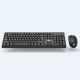 KM210 Wireless Keyboard & Mouse Set 104 keys Waterproof Keyboard 2.4 GHz USB Receiver Mouse for Computer PC