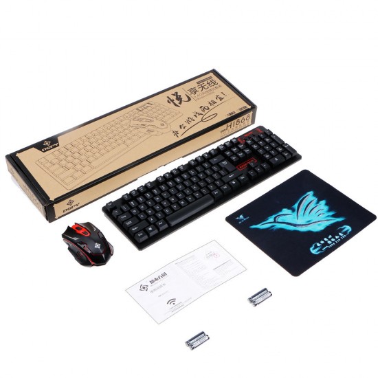 2.4GHz Wireless Keyboard and Mouse Combo Set for Desktop PC Laptop Notebook