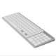 BK348 102 Keys Ultra Thin bluetooth Wireless Keyboard For Win/IOS/Android/Mac System