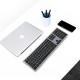 WXJP-A 2.4GHz Wireless Keyboard 109 Keys Silent X-Structure Button Keyboard with USB Receiver for PC Computer