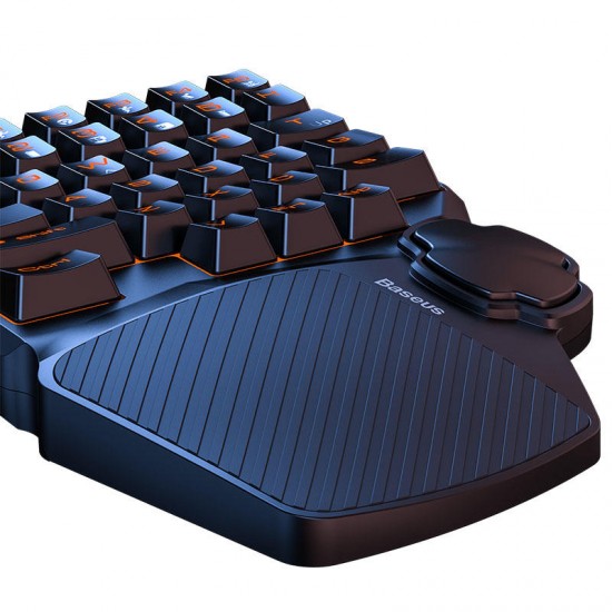 GK01/GM01/GA01 Keyboard Mouse Set 35 Keys Single Hand Gaming Keyboard + Gaming Mouse + Mobile Game Adapter