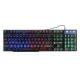 Colorful Backlight USB Wired Gaming Keyboard 2400DPI LED Gaming Mouse Combo with Mouse Pad