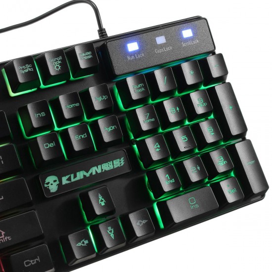 Colorful Backlight USB Wired Gaming Keyboard 2400DPI LED Gaming Mouse Combo with Mouse Pad Colorful Backlight USB Wired Gaming Keyboard 2400DPI LED Gaming Mouse Combo with Mouse Pad