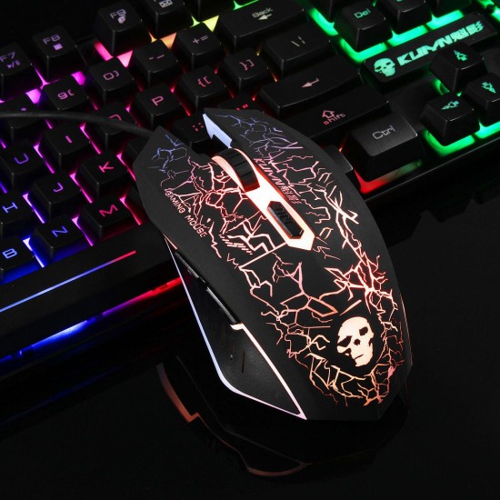 Colorful Backlight USB Wired Gaming Keyboard 2400DPI LED Gaming Mouse Combo with Mouse Pad Colorful Backlight USB Wired Gaming Keyboard 2400DPI LED Gaming Mouse Combo with Mouse Pad