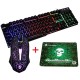 Colorful Backlight USB Wired Gaming Keyboard 2400DPI LED Gaming Mouse Combo with Mouse Pad Colorful Backlight USB Wired Gaming Keyboard 2400DPI LED Gaming Mouse Combo with Mouse Pad