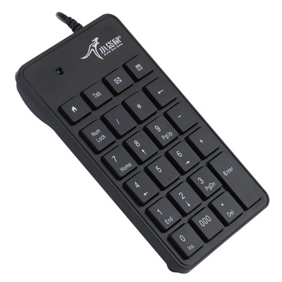 DS-9816 23 Keys Wired Numeric Keypad USB Mini Number Keyboard for Office Bank Stock