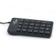 DS-9816 23 Keys Wired Numeric Keypad USB Mini Number Keyboard for Office Bank Stock