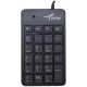 DS-9816 23 Keys Wired Numeric Keypad USB Mini Number Keyboard for Office Bank Stock