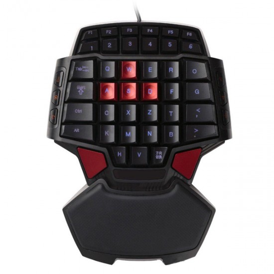 T9 47 Key USB Wired Mini Single Hand Gaming Keyboard for PC Laptop