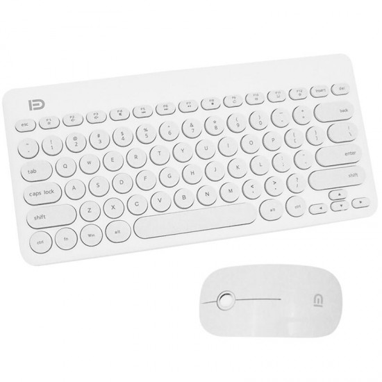FD IK6620 2.4GHz Wireless Silent Keyboard & Mouse Set 79 Keys Keyboard 1500DPI Wireless Mouse with USB Receiver