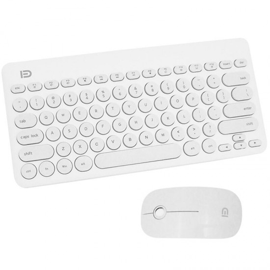 FD IK6620 2.4GHz Wireless Silent Keyboard & Mouse Set 79 Keys Keyboard 1500DPI Wireless Mouse with USB Receiver FD IK6620 2.4GHz Wireless Silent Keyboard & Mouse Set 79 Keys Keyboard 1500DPI Wireless Mouse with USB Receiver