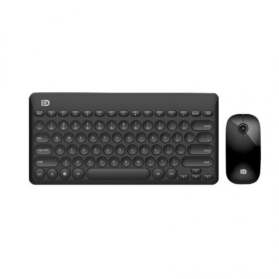 FD IK6620 2.4GHz Wireless Silent Keyboard & Mouse Set 79 Keys Keyboard 1500DPI Wireless Mouse with USB Receiver FD IK6620 2.4GHz Wireless Silent Keyboard & Mouse Set 79 Keys Keyboard 1500DPI Wireless Mouse with USB Receiver