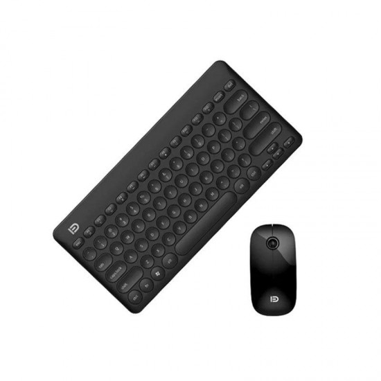 FD IK6620 2.4GHz Wireless Silent Keyboard & Mouse Set 79 Keys Keyboard 1500DPI Wireless Mouse with USB Receiver