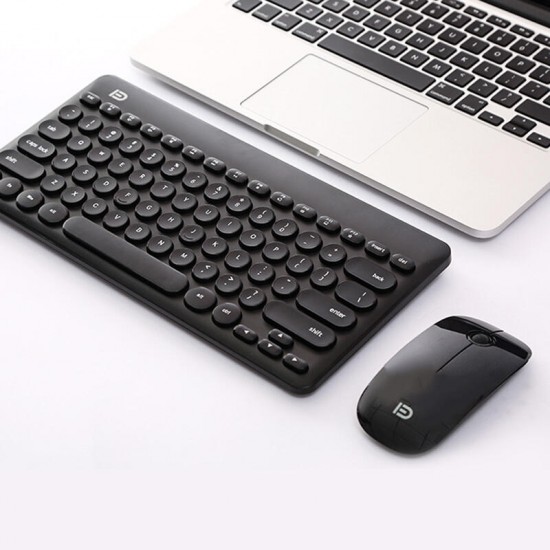 FD IK6620 2.4GHz Wireless Silent Keyboard & Mouse Set 79 Keys Keyboard 1500DPI Wireless Mouse with USB Receiver FD IK6620 2.4GHz Wireless Silent Keyboard & Mouse Set 79 Keys Keyboard 1500DPI Wireless Mouse with USB Receiver