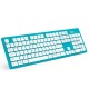 FD K3 Portable Wireless Silent 104 Keys Keyboard Ultra-thin USB Office Chocolate Cap Keyboard with 2.4GHz USB Receiver