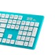 FD K3 Portable Wireless Silent 104 Keys Keyboard Ultra-thin USB Office Chocolate Cap Keyboard with 2.4GHz USB Receiver