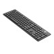 FD K3 Portable Wireless Silent 104 Keys Keyboard Ultra-thin USB Office Chocolate Cap Keyboard with 2.4GHz USB Receiver