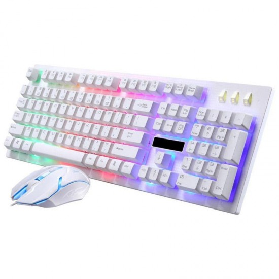 G20 104 Keys Mechanical Hand Feel Colorful Backlight Gaming Keyboard and Mouse Combo Set