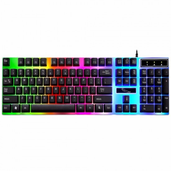 G21 104 Key Colorful Backlit Gaming Keyboard and 1600DPI Optical Gaming Mouse Combo Set