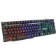 AK-600 104 Keys USB Wired Silicone Sutton Keyboard Three Color Backlit with 1.3m Cable Gaming Keyboard