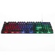 AK-800 104 keys USB Wired 3 Color LED Backlight Suspended Round Cap Gaming Keyboard