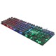 AK-800 104 keys USB Wired 3 Color LED Backlight Suspended Round Cap Gaming Keyboard