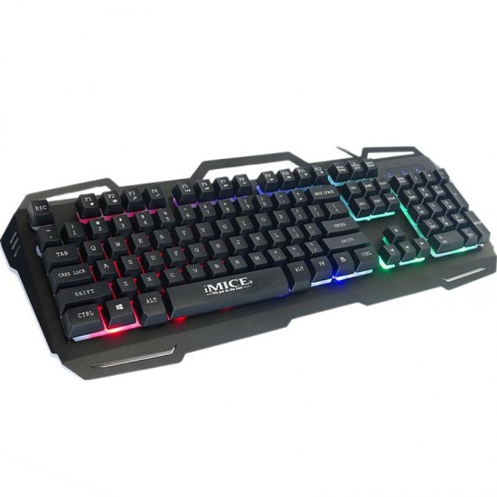 KM-690 USB Wired Gaming Keyboard 3 Color LED Backlit 2400DPI Gaming Mouse Combo
